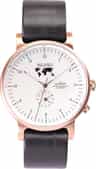 Colour: Rose Gold - White - Black Leather