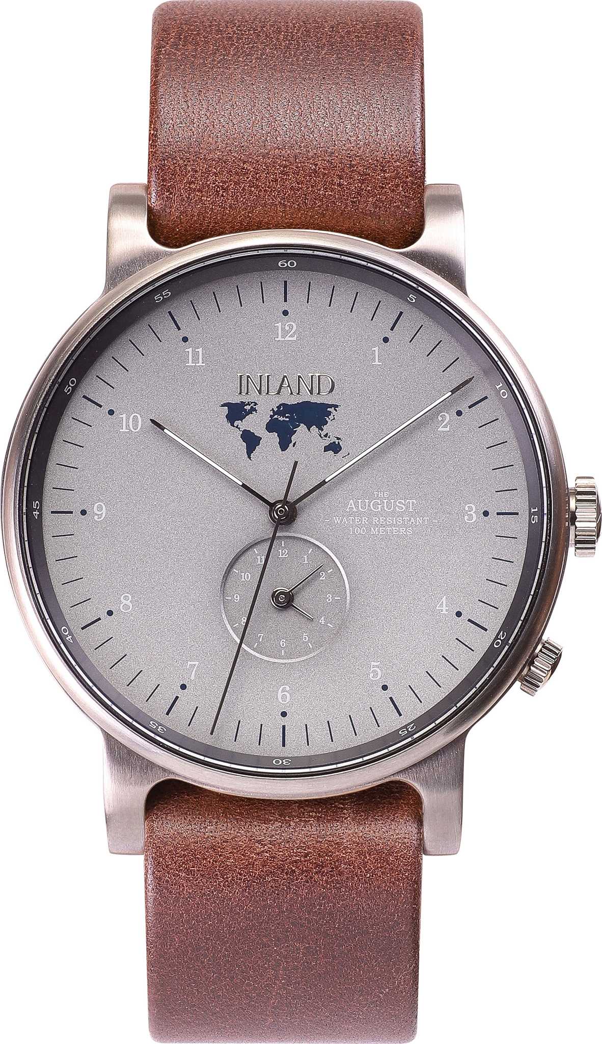 Grey - Grey - Brown Leather