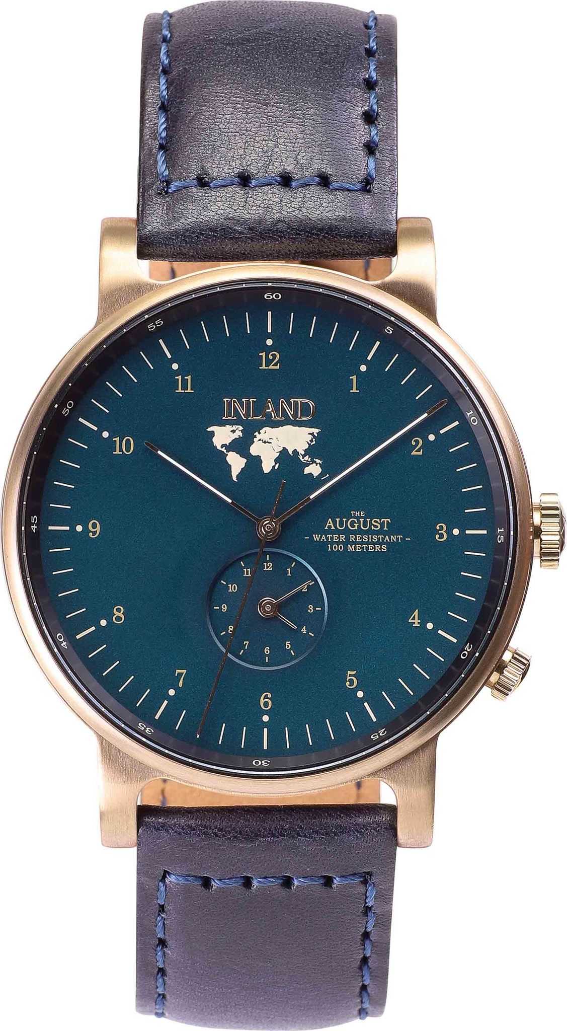 Antique Gold - Duck Green - Navy Leather