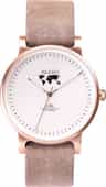 Colour: Rose Gold - White - Rustic Grey Leather