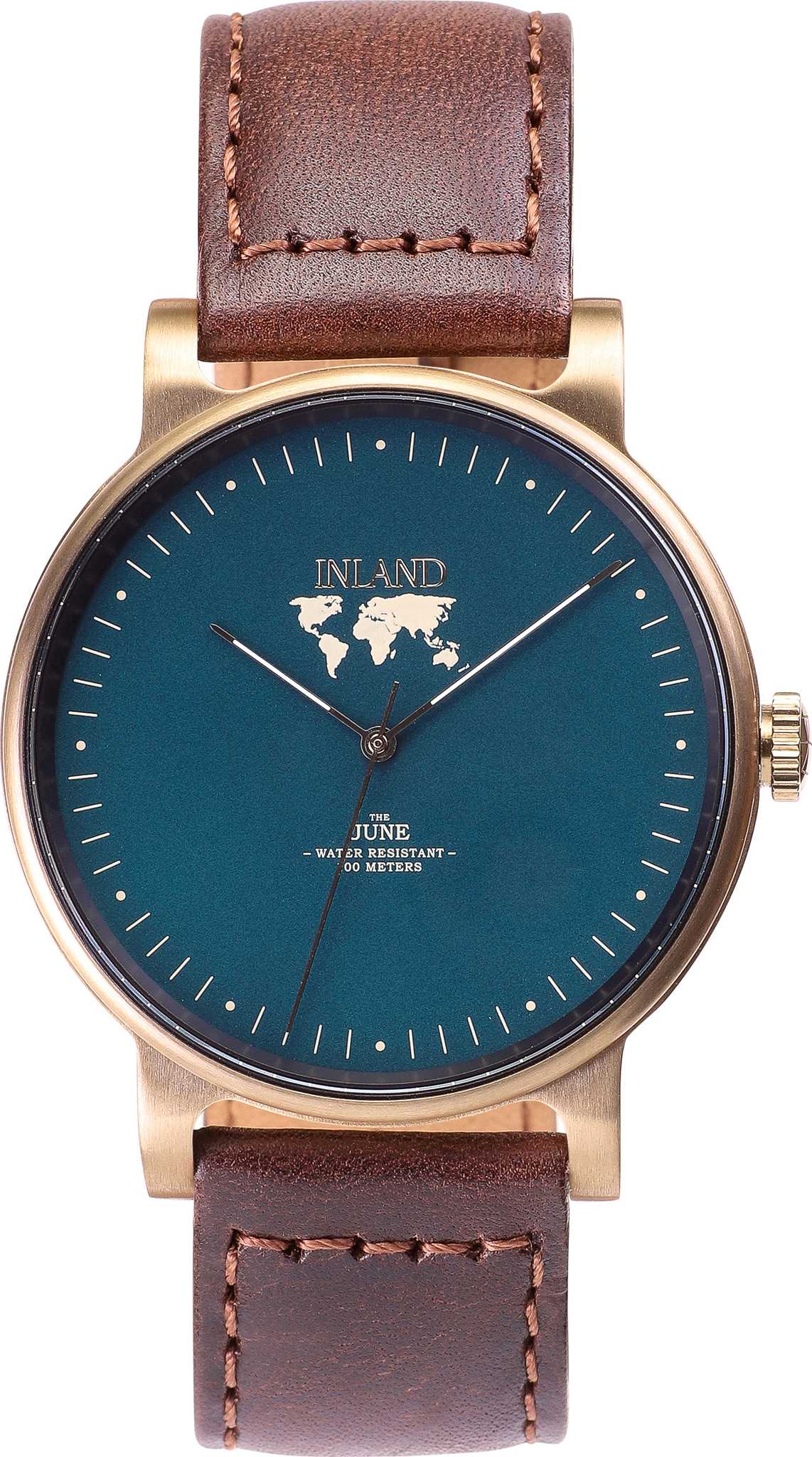 Antique Gold - Duck Green - Brown Leather