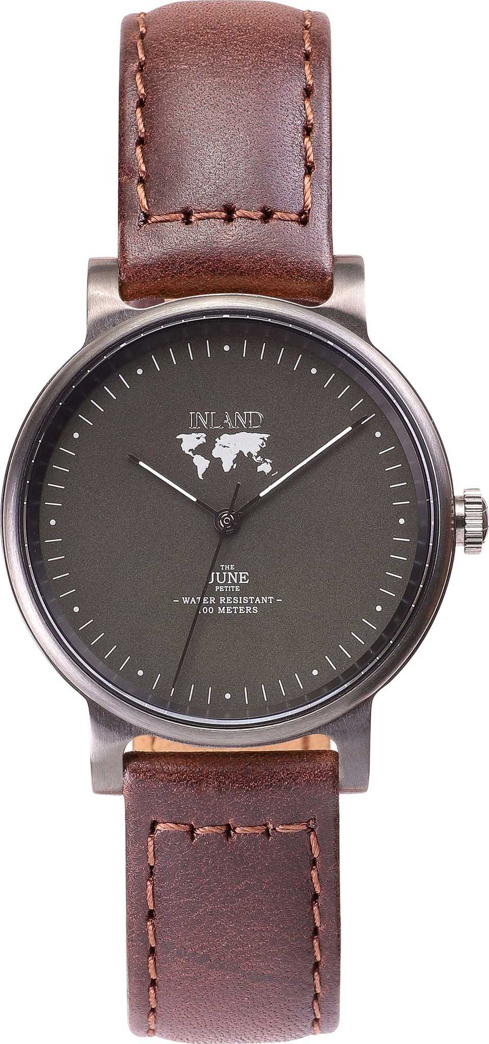 Charcoal - Olive grey - Brown Leather