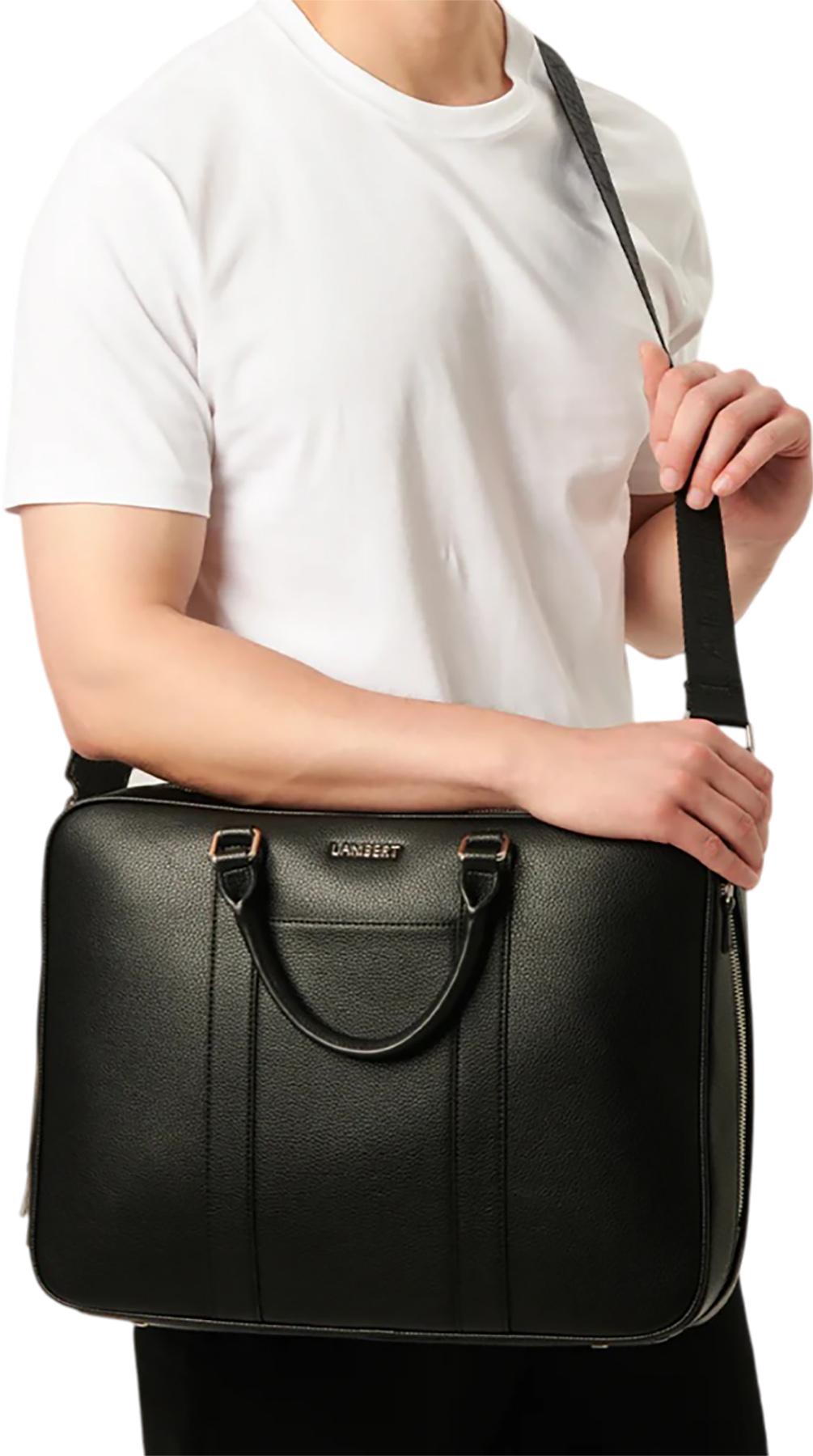 Product gallery image number 5 for product The Noah Vegan Leather 2-In-1 Briefcase