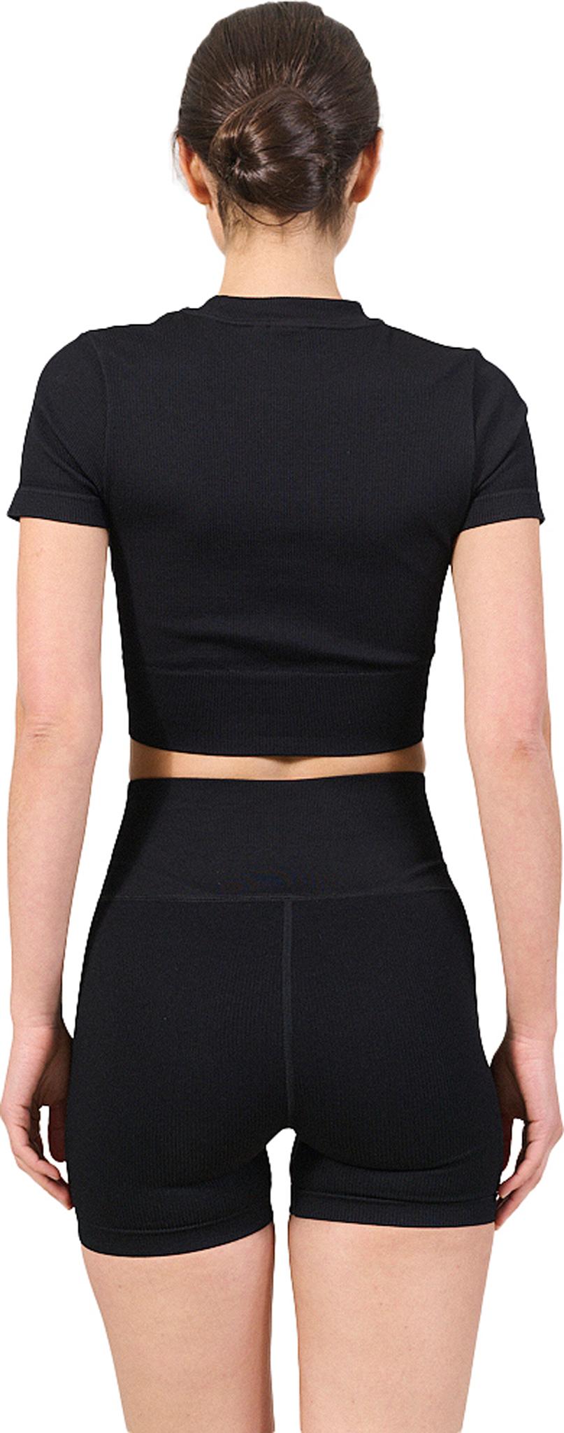 Product gallery image number 2 for product Luna Rib Cropped Shortsleeve Top - Women's