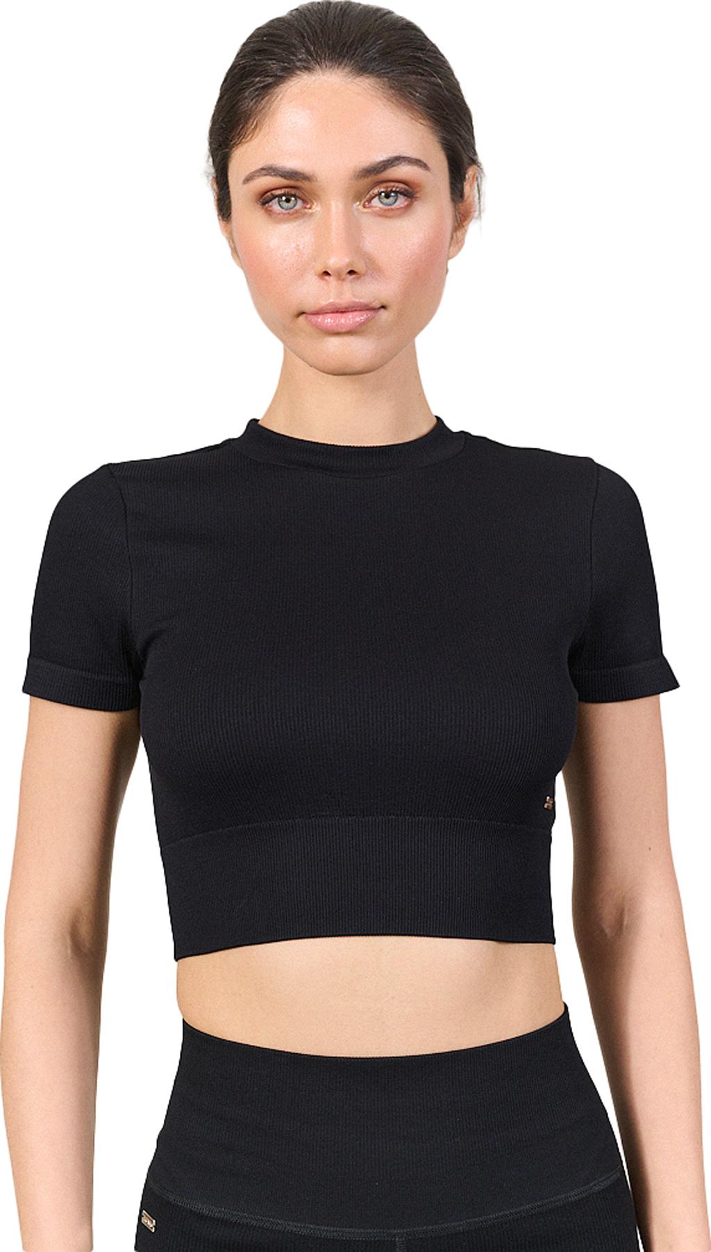 Product gallery image number 1 for product Luna Rib Cropped Shortsleeve Top - Women's