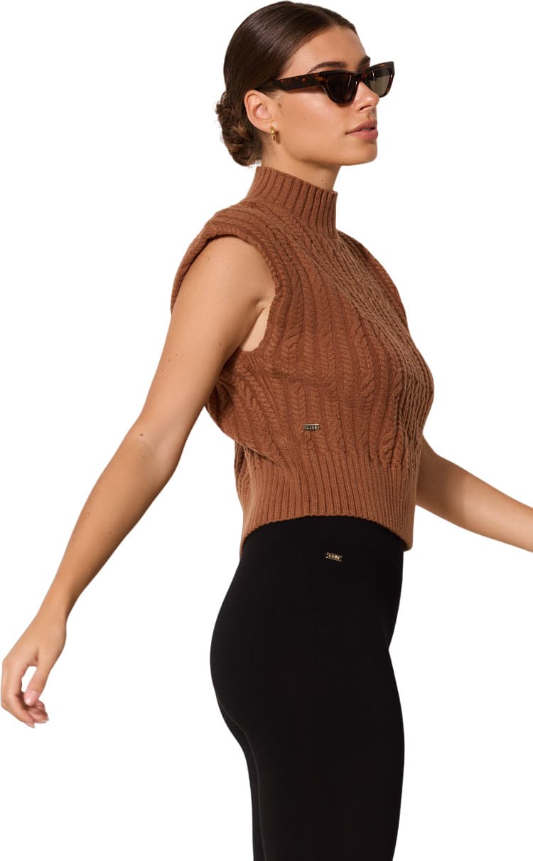 Numéro de l'image de la galerie de produits 4 pour le produit Chandail Blake sans manches en maille torsadée - Femme