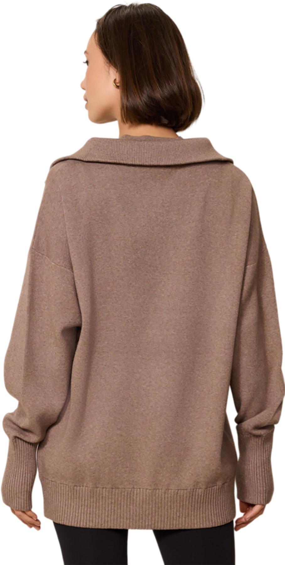 Numéro de l'image de la galerie de produits 2 pour le produit Chandail surdimensionné à demi-glissière Olly - Femme