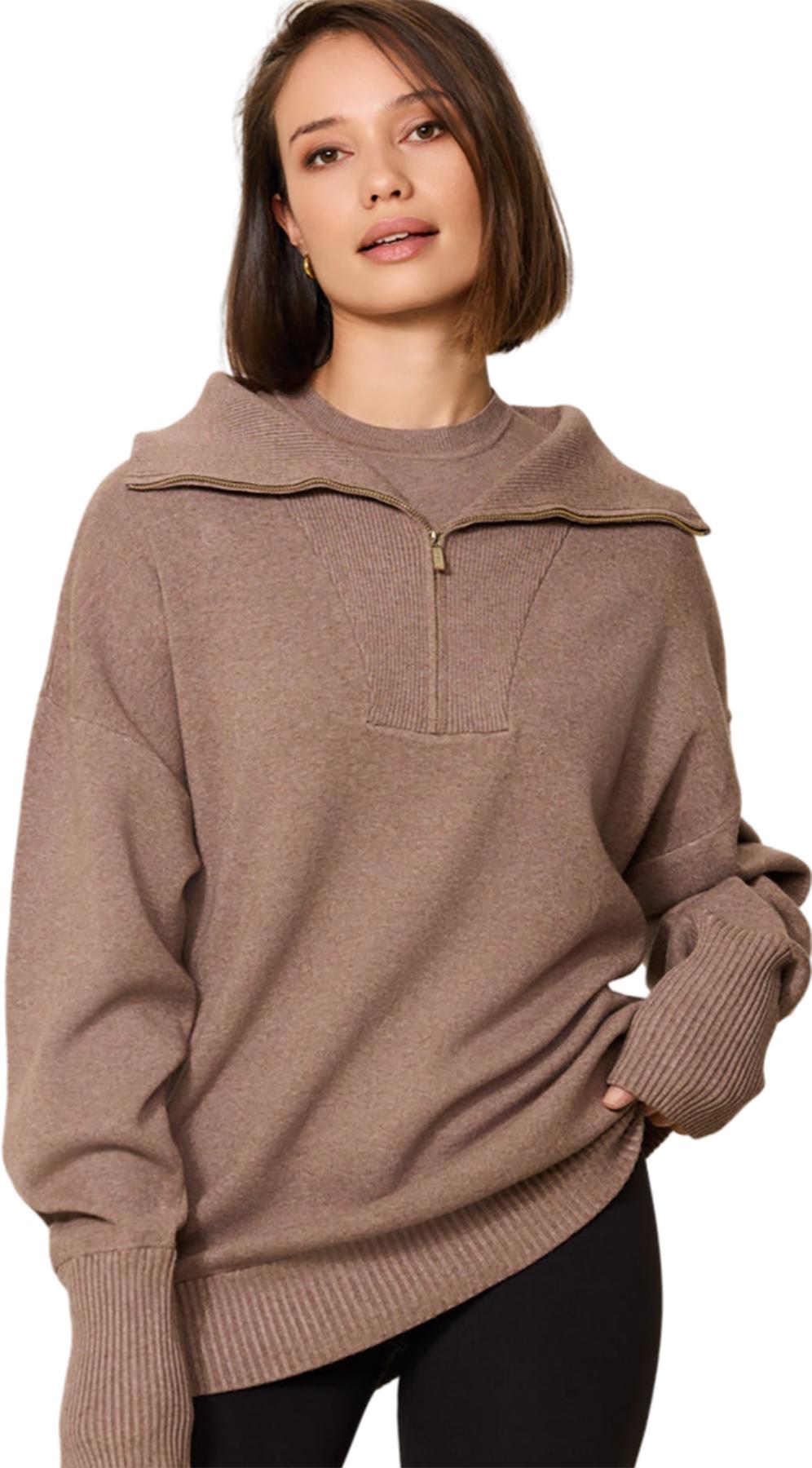 Numéro de l'image de la galerie de produits 3 pour le produit Chandail surdimensionné à demi-glissière Olly - Femme