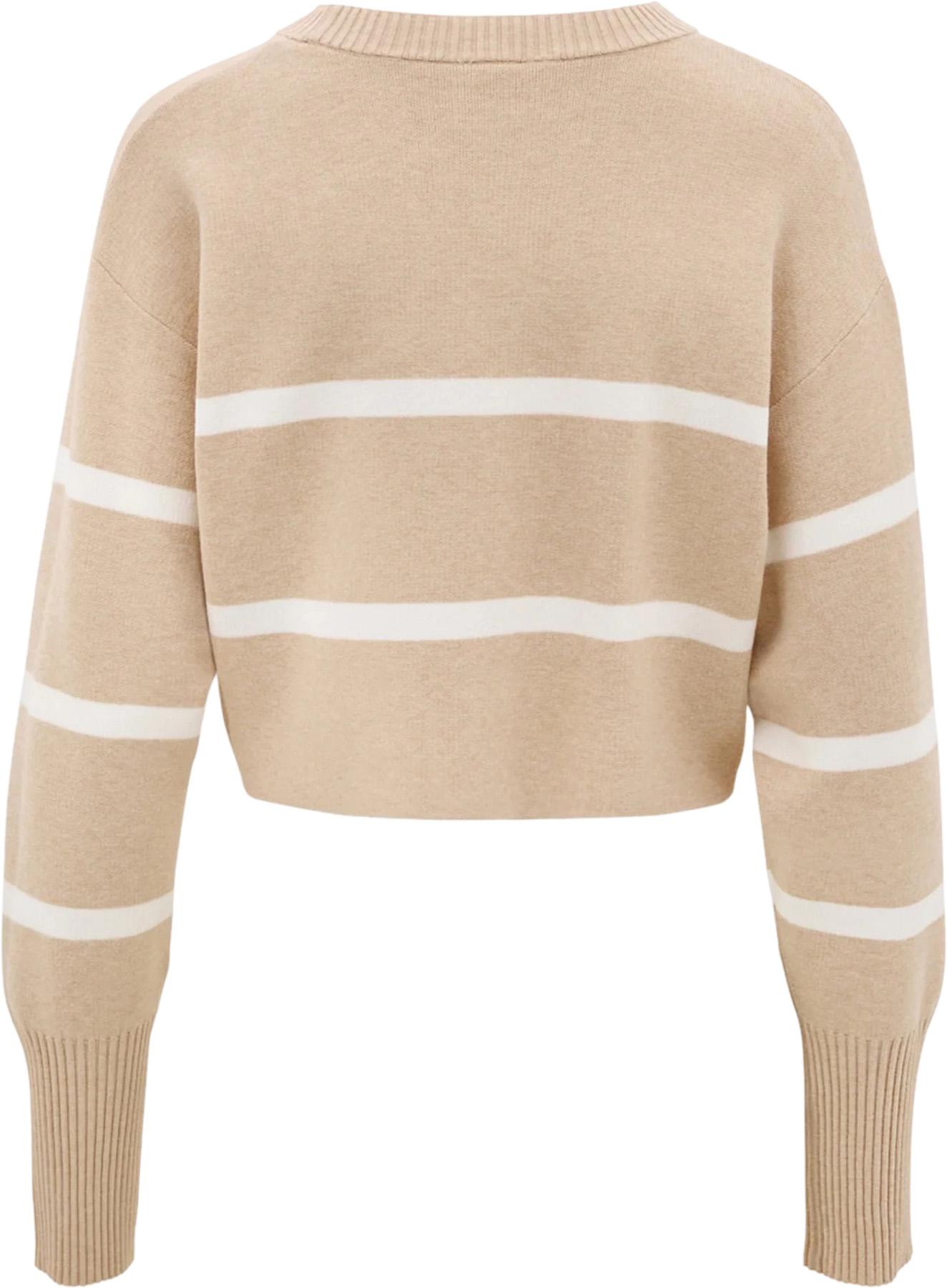 Product gallery image number 4 for product Olly Cropped Striped Sweater - Women's