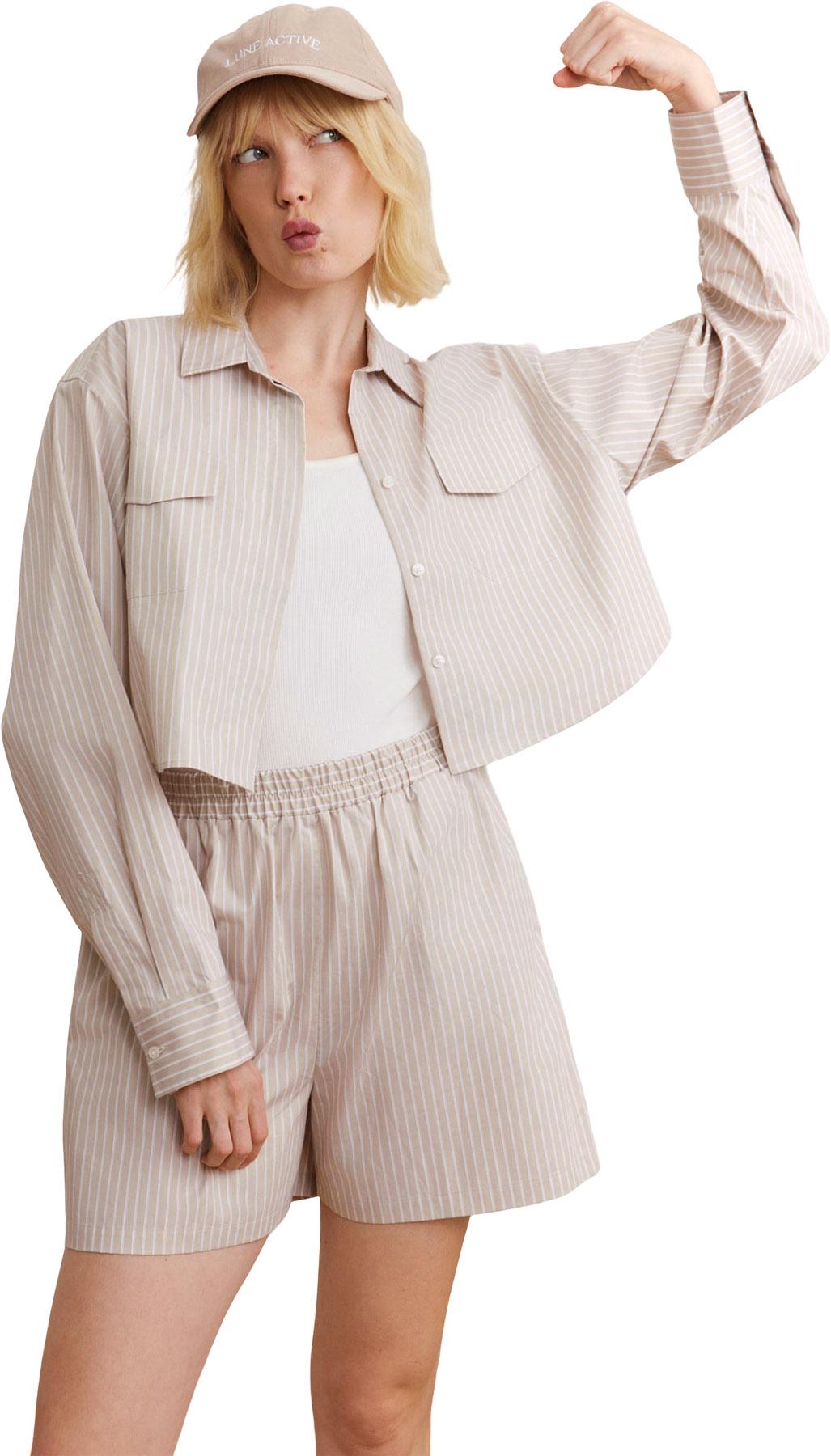 Product gallery image number 2 for product Jada Striped Cropped Blouse - Women's