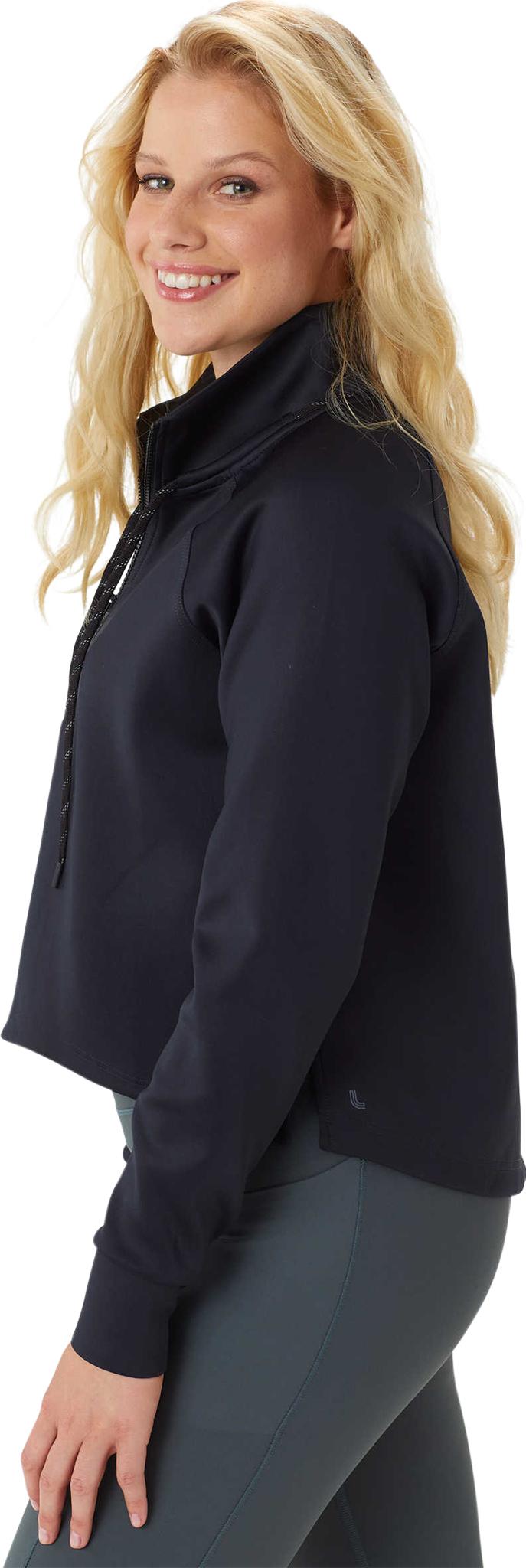 Product gallery image number 5 for product Spacer Half Zip Cropped Sweatshirt - Women's