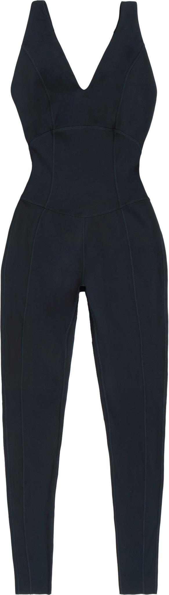 Product gallery image number 1 for product Step Up Criss-Cross Strapped Back V-Neck Yoga Jumpsuit - Women's