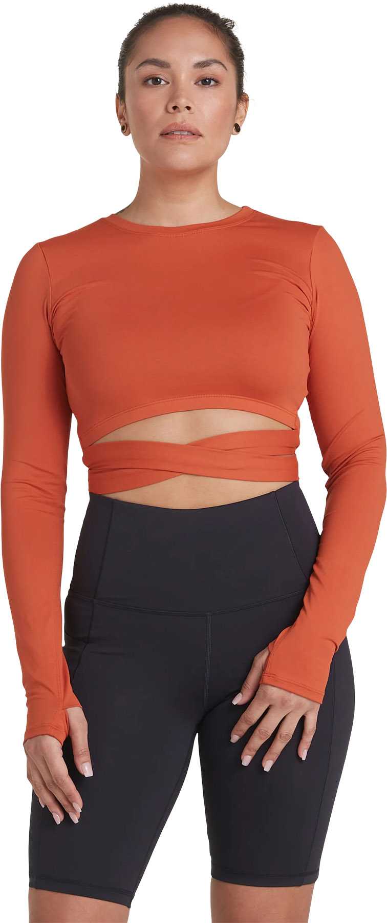 Image de produit pour Haut écourté à manches longues Burst - Femme