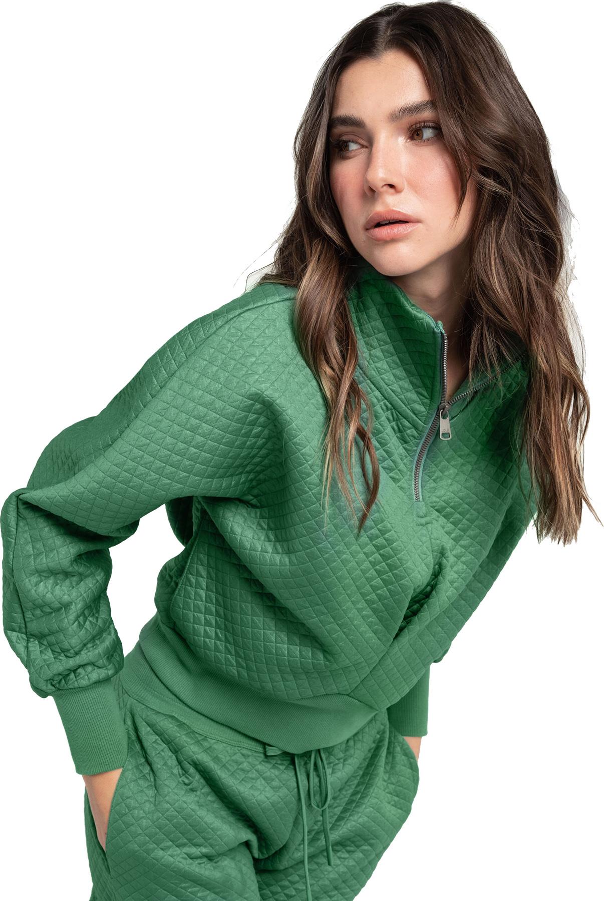 Numéro de l'image de la galerie de produits 4 pour le produit Haut matelassé à demi-glissière Air Layer - Femme