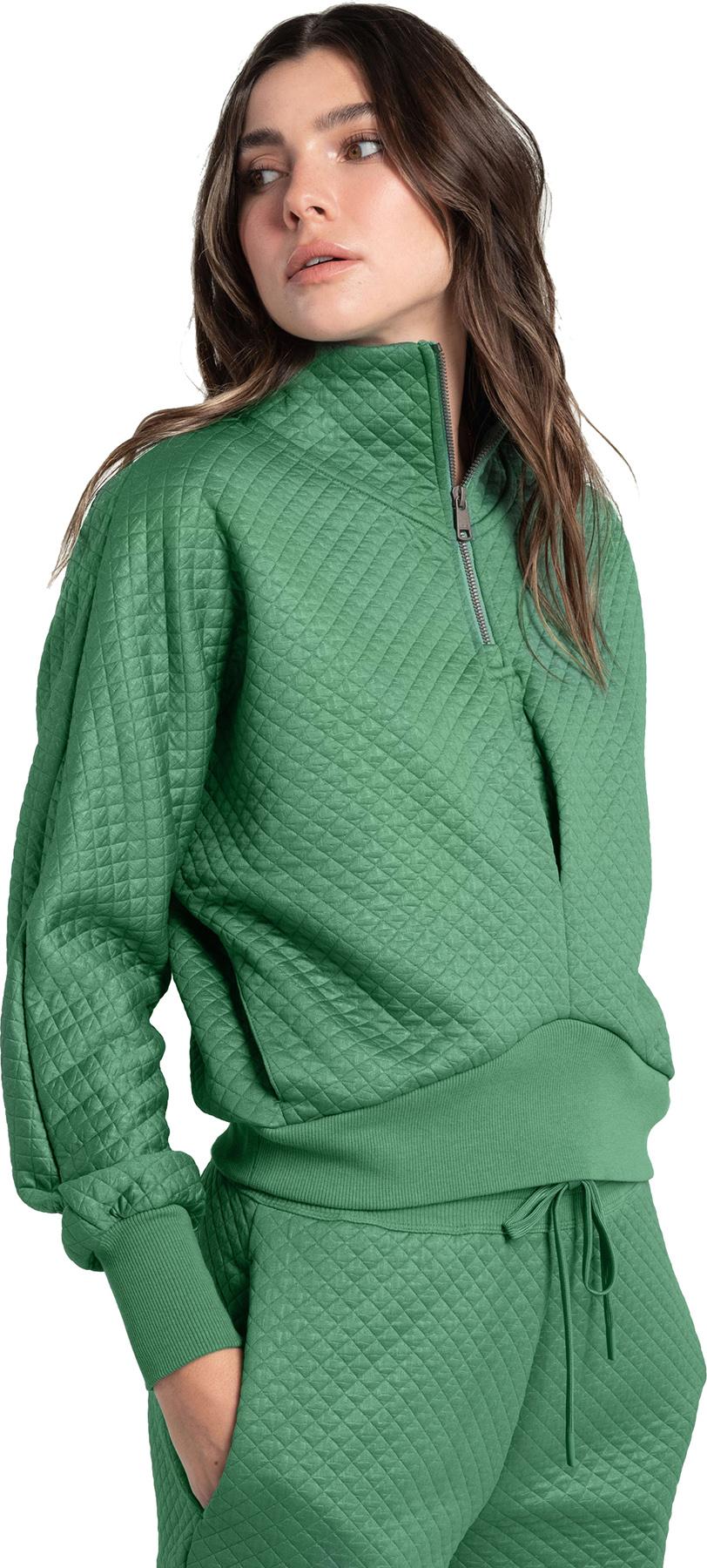 Numéro de l'image de la galerie de produits 5 pour le produit Haut matelassé à demi-glissière Air Layer - Femme