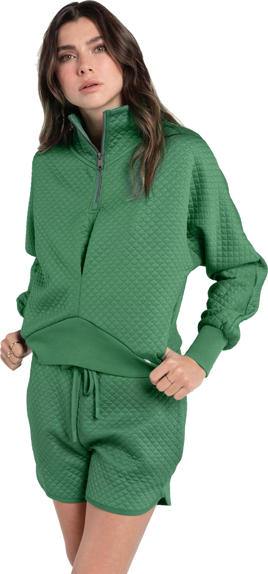 Numéro de l'image de la galerie de produits 1 pour le produit Haut matelassé à demi-glissière Air Layer - Femme