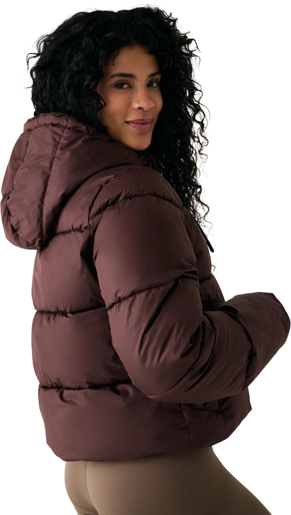 Product gallery image number 2 for product London Cropped Puffer Hooded Jacket - Women's