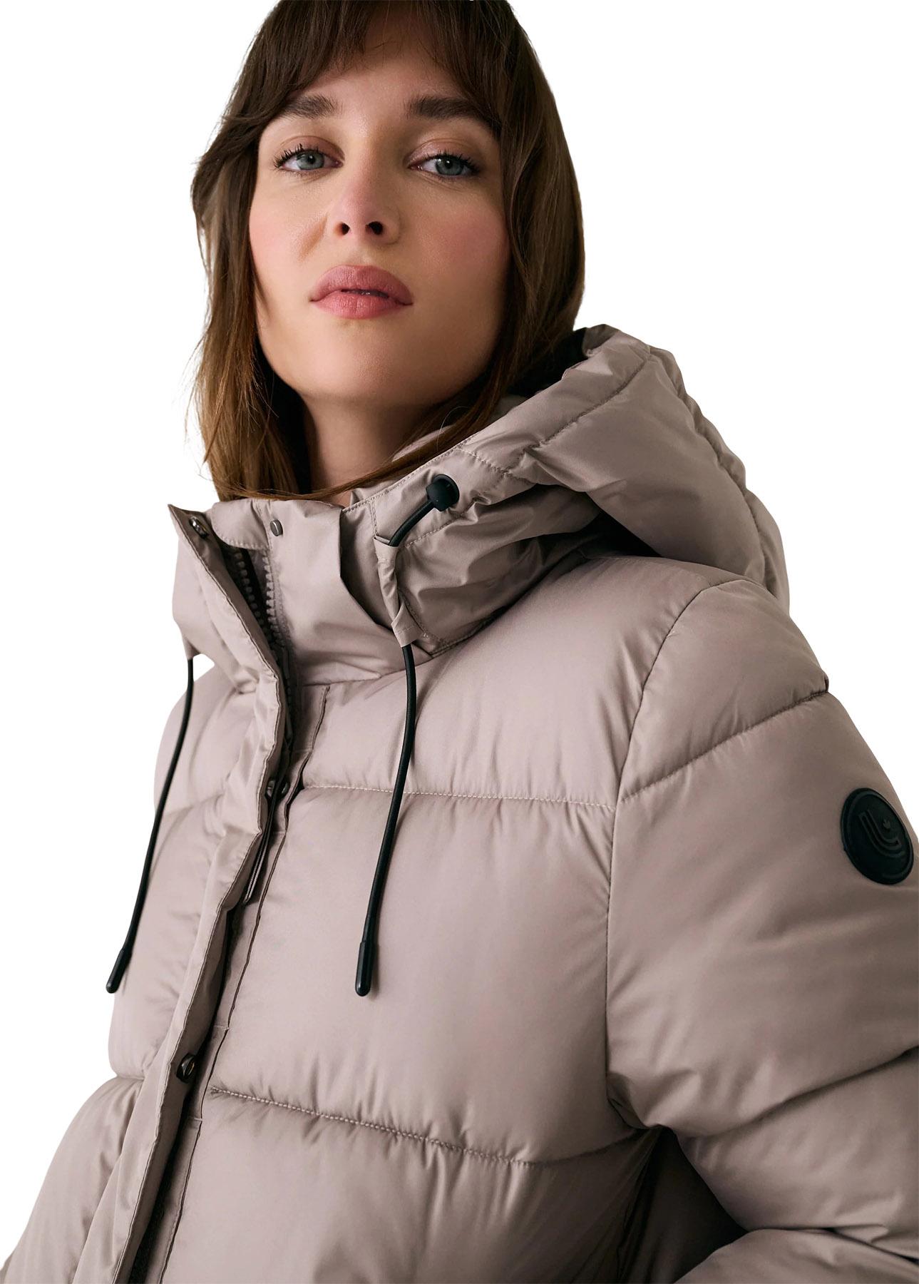 Product gallery image number 4 for product London Cropped Puffer Hooded Jacket - Women's