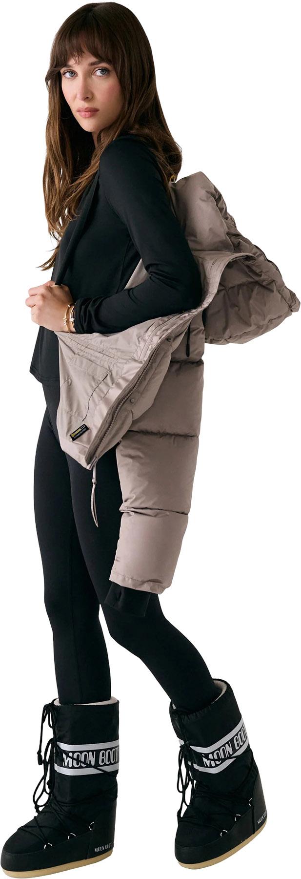 Product gallery image number 3 for product London Cropped Puffer Hooded Jacket - Women's