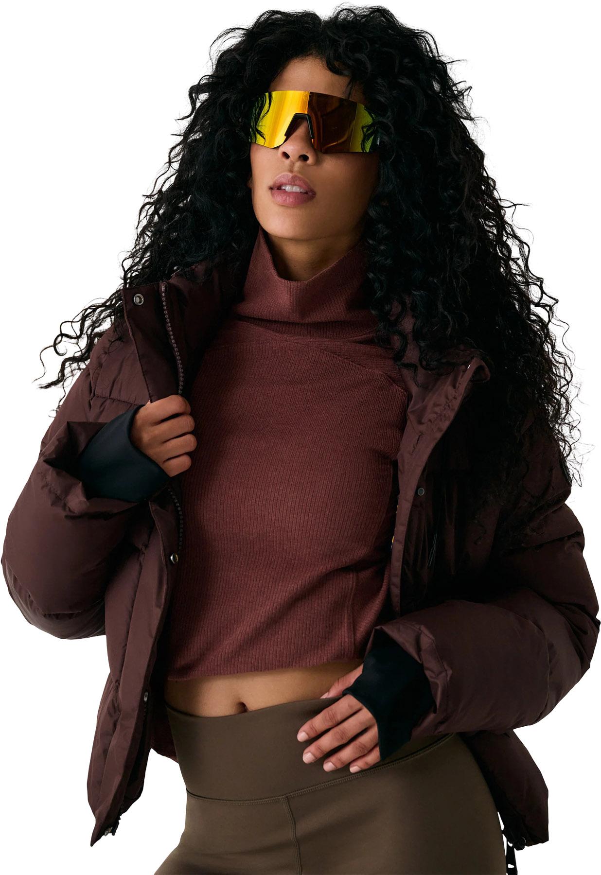 Product gallery image number 4 for product London Cropped Puffer Hooded Jacket - Women's