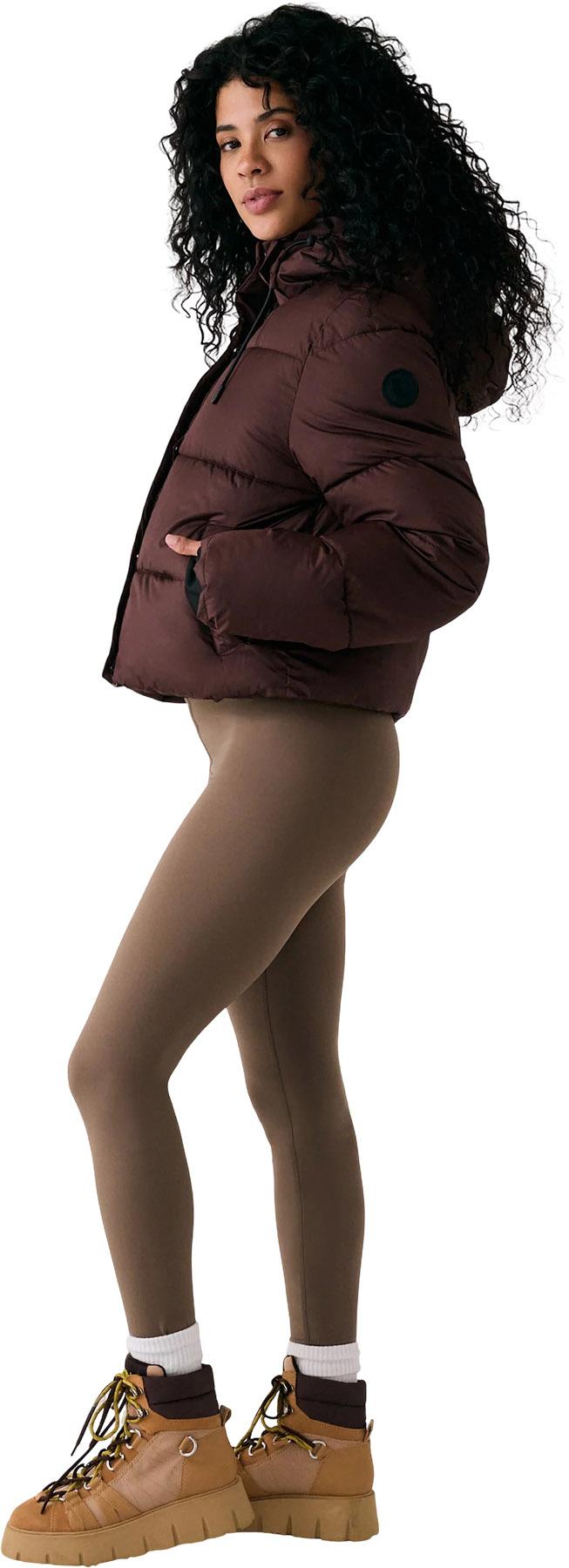 Product gallery image number 3 for product London Cropped Puffer Hooded Jacket - Women's