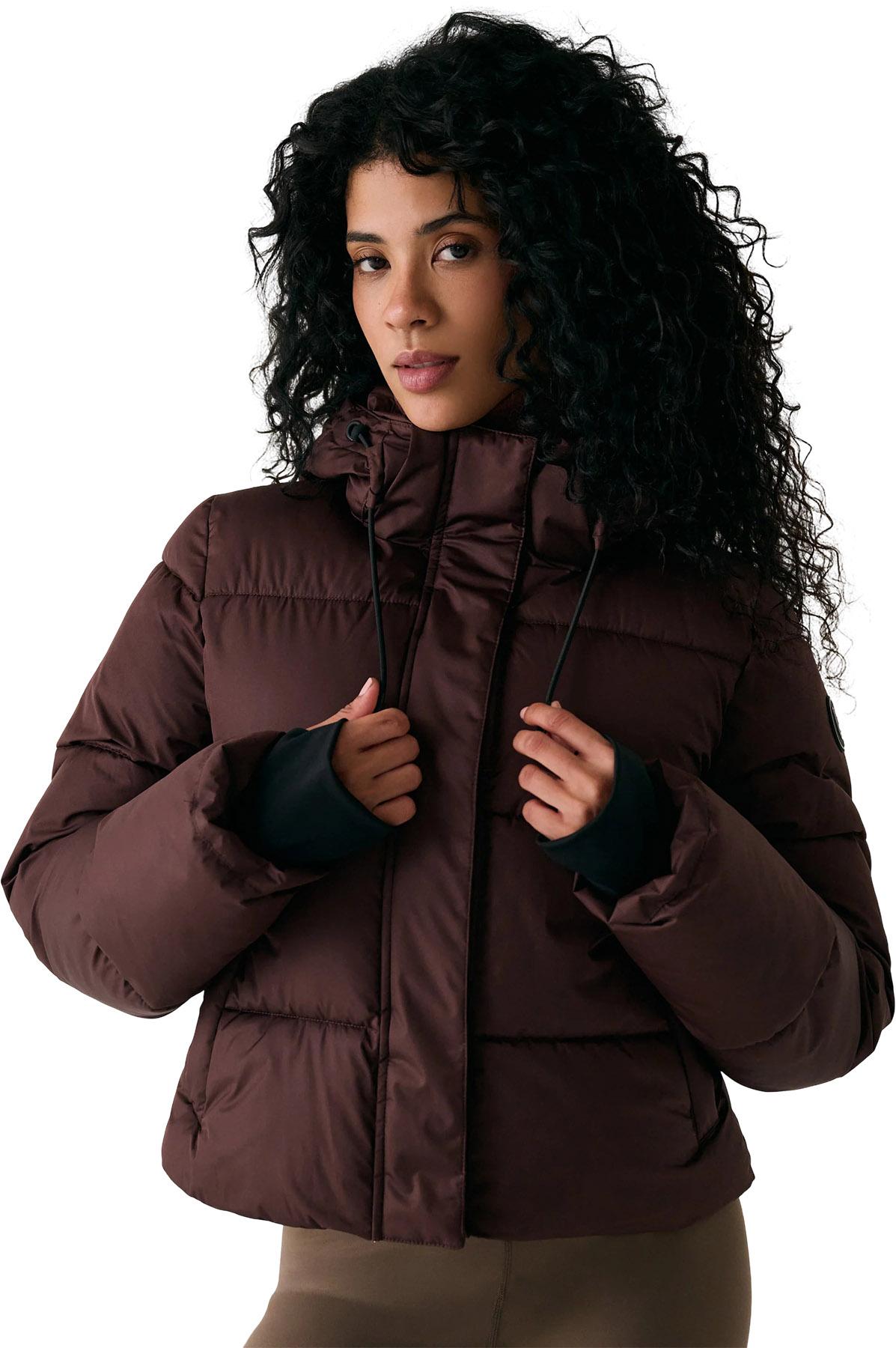 Product gallery image number 1 for product London Cropped Puffer Hooded Jacket - Women's