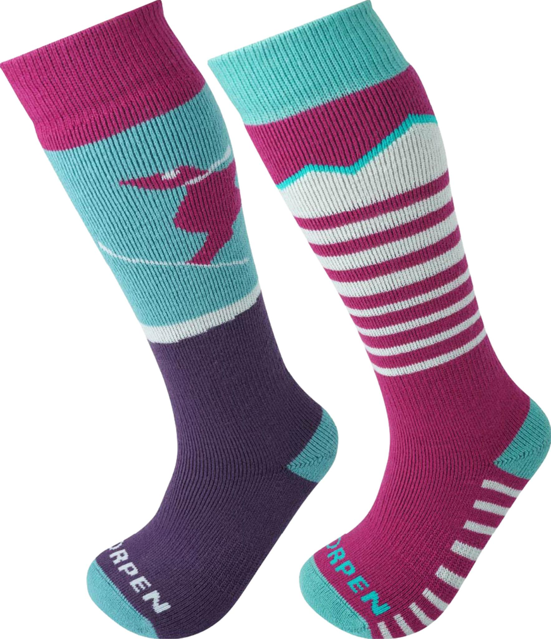 Image de produit pour Chaussettes de ski en laine mérinos paquet de 2 Eco - Enfant
