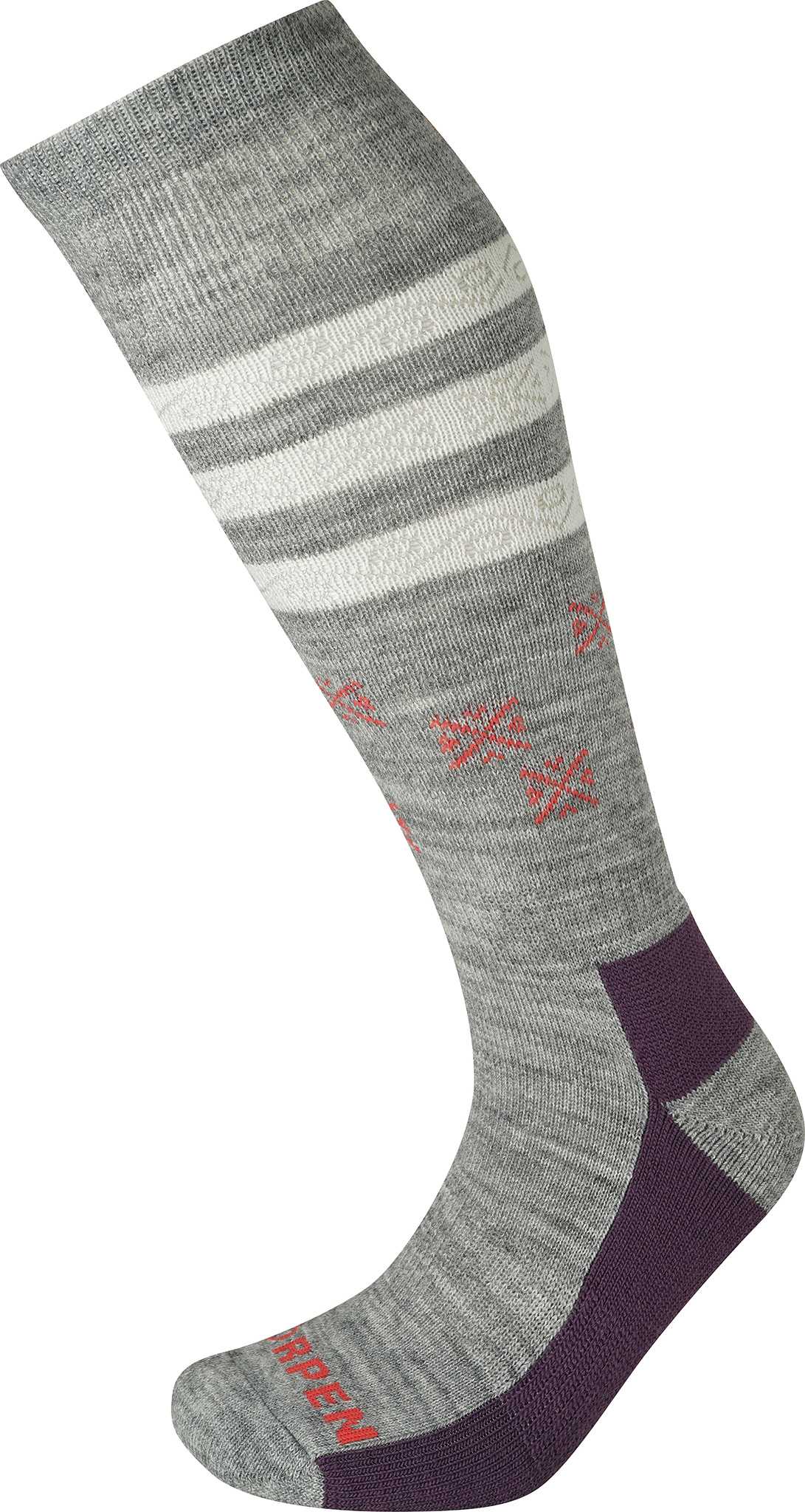 Image de produit pour Chaussettes de ski en laine mérinos mi-épais paquet de 2 Eco - Femme