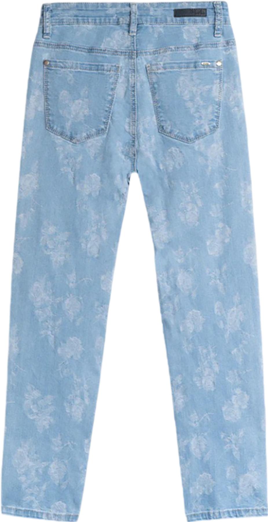 Product gallery image number 2 for product GIGI 7/8 Bleach Blue Floral  Jeans