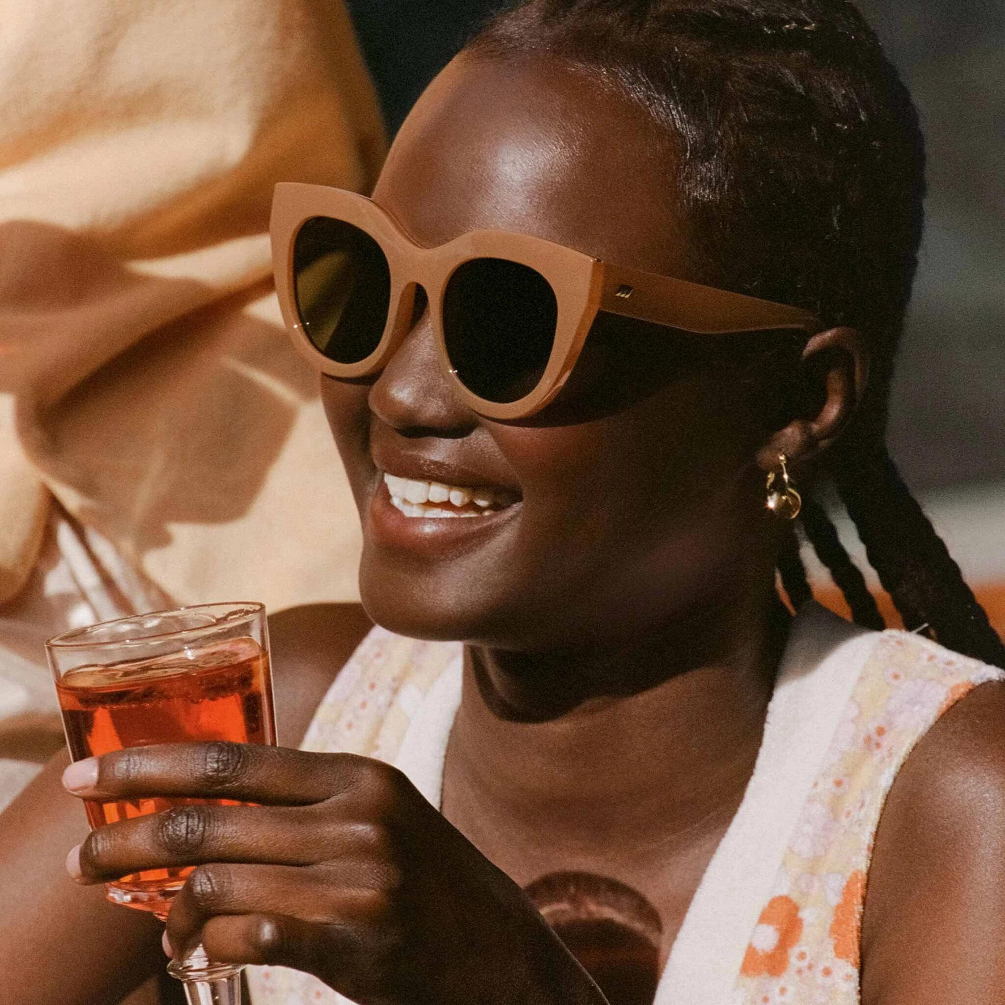 Product gallery image number 3 for product Air Heart Caramel Sunglasses - Women's