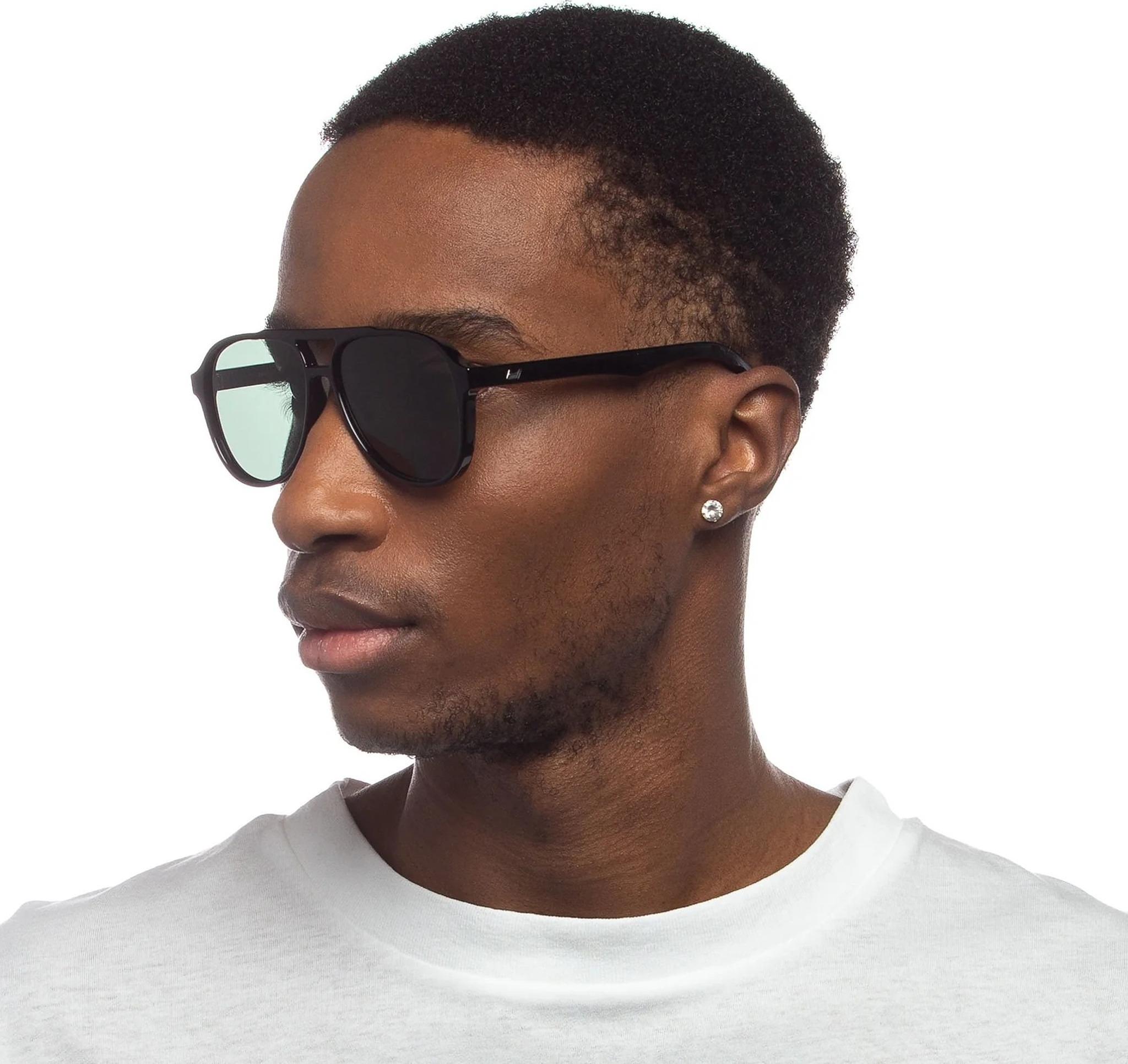 Product gallery image number 6 for product Tragic Magic Polarized Black Sunglasses - Unisex