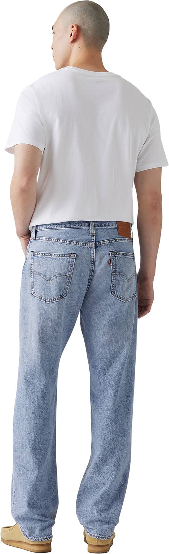 Numéro de l'image de la galerie de produits 2 pour le produit Jean léger en lin et denim coupe droite décontractée 555 - Homme
