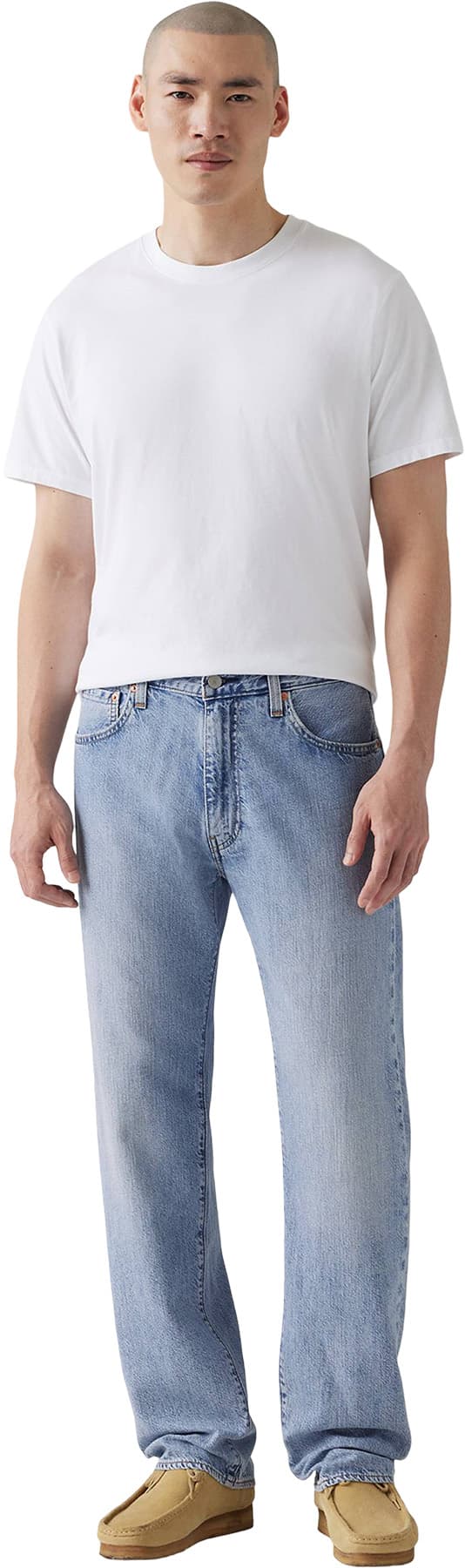 Numéro de l'image de la galerie de produits 3 pour le produit Jean léger en lin et denim coupe droite décontractée 555 - Homme
