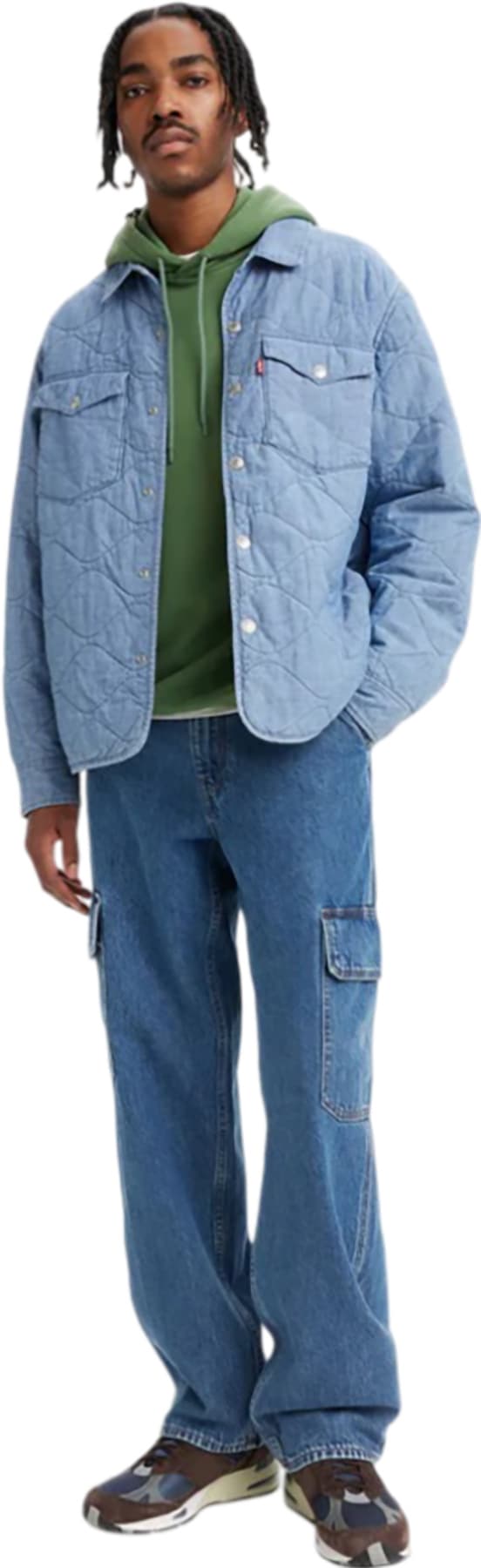 Product gallery image number 3 for product 568 Loose Straight Cargo Jeans - Men's