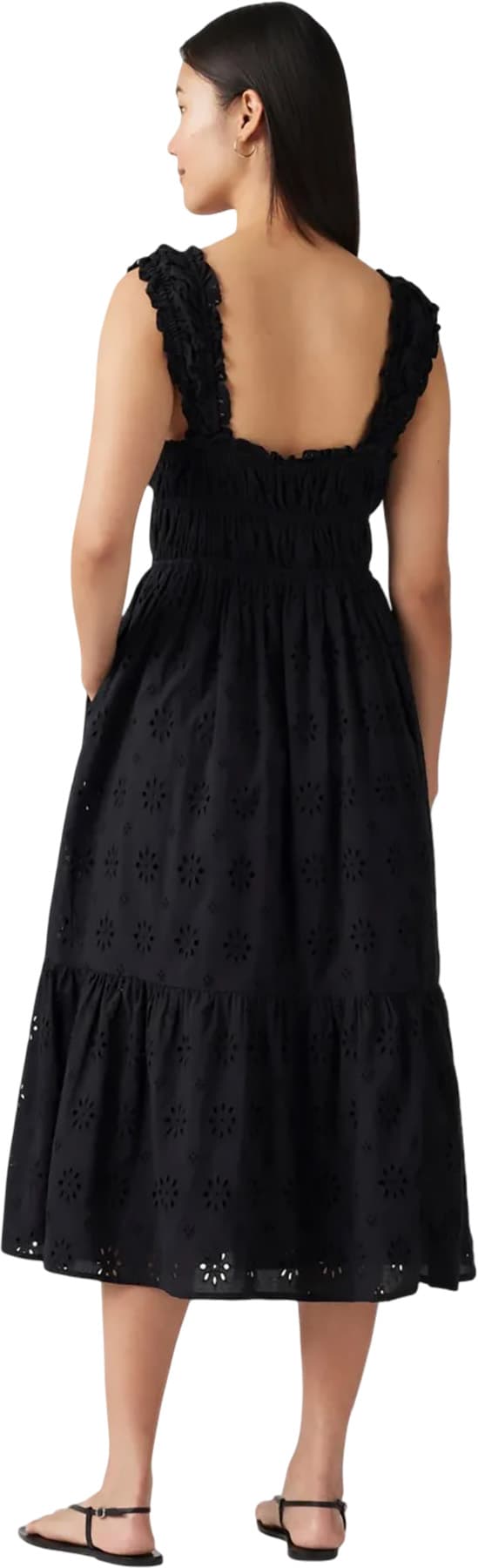 Product gallery image number 2 for product Robe longue à volants Amaya - Femme