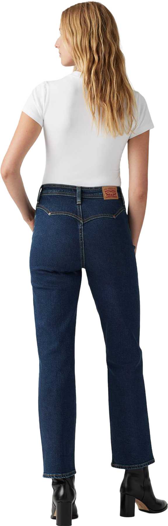 Image de produit pour Jean Joli Thorax écourté à jambe droite riveté - Femme