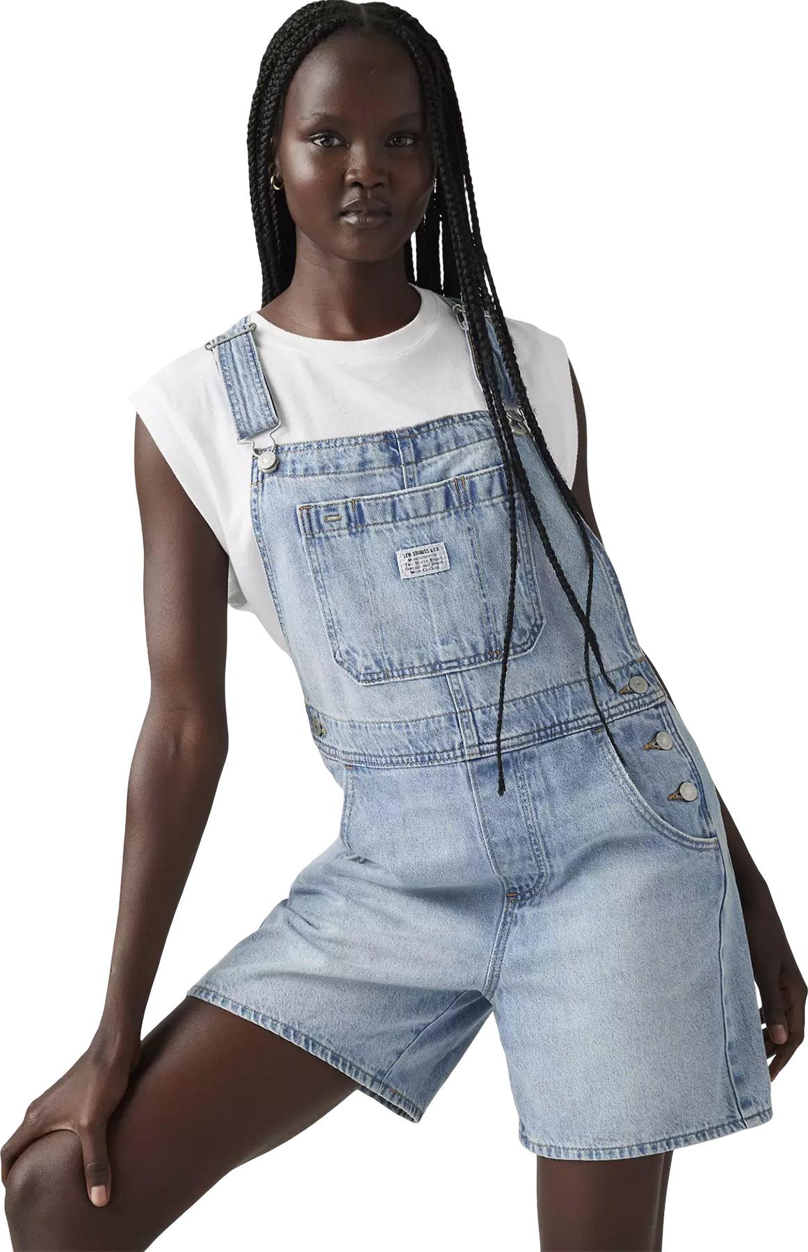 Product gallery image number 3 for product Salopette courte utilitaire légère - Femme