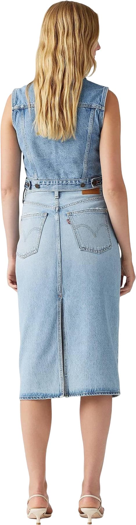 Numéro de l'image de la galerie de produits 3 pour le produit Jupe fendue taille haute - Femme