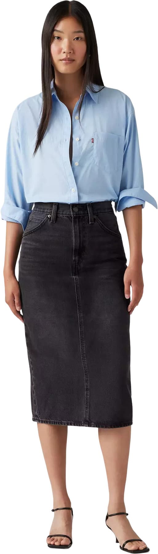 Product gallery image number 2 for product High Rise Slit Skirt - Women's