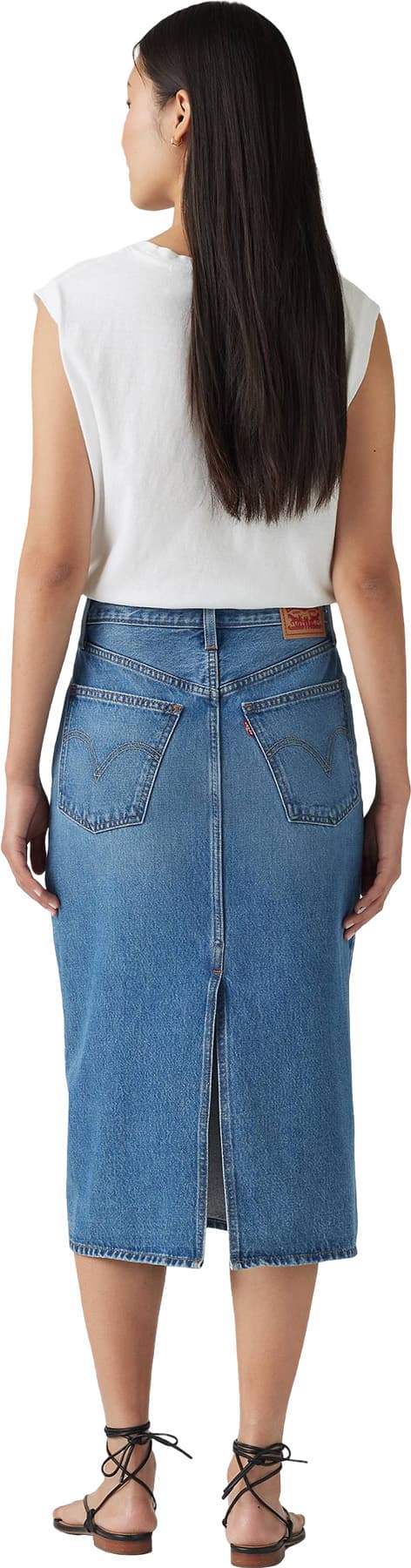 Product gallery image number 2 for product High Rise Slit Skirt - Women's