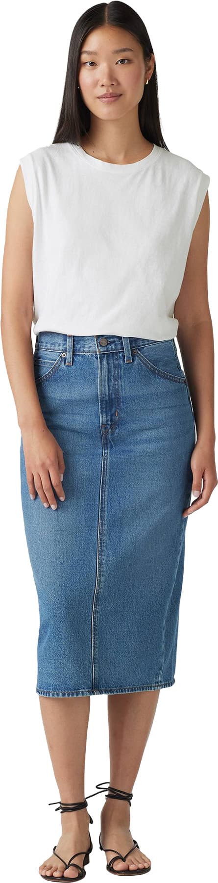 Product gallery image number 3 for product High Rise Slit Skirt - Women's