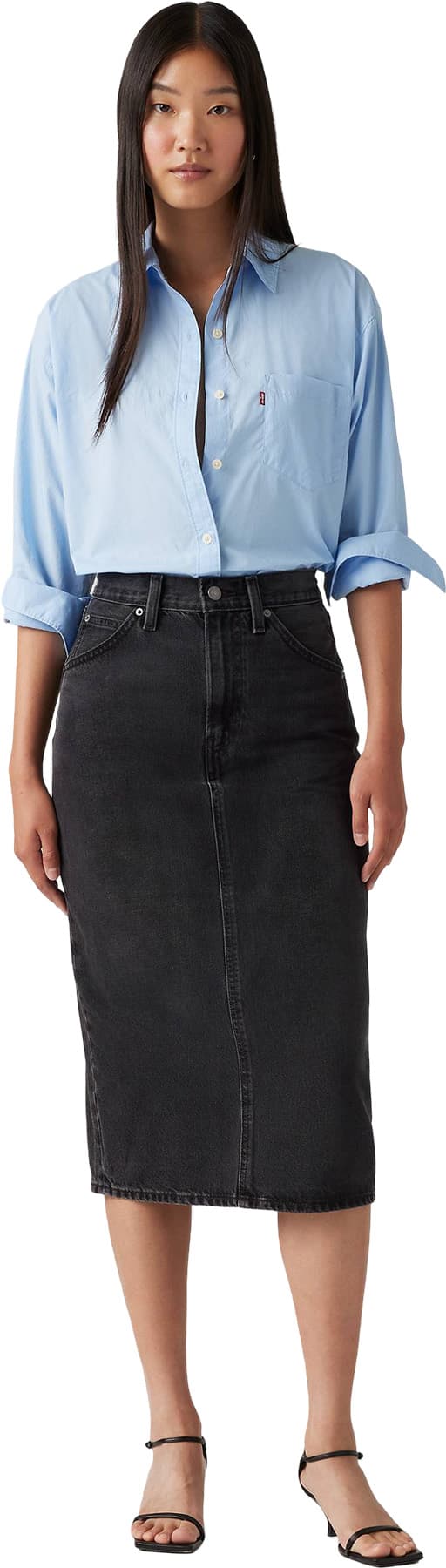 Product gallery image number 3 for product High Rise Slit Skirt - Women's