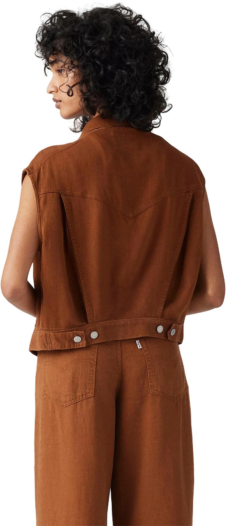 Product gallery image number 2 for product 90s Shrunken Linen Blend Lightweight Vest - Women's