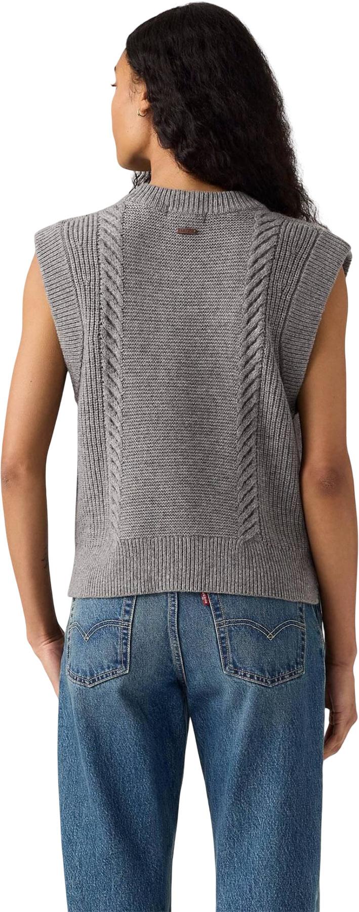 Product gallery image number 2 for product Ines Cable Knit Sweater Vest - Women's