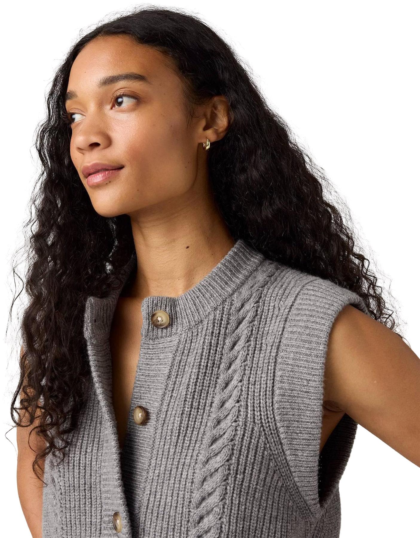 Product gallery image number 4 for product Ines Cable Knit Sweater Vest - Women's