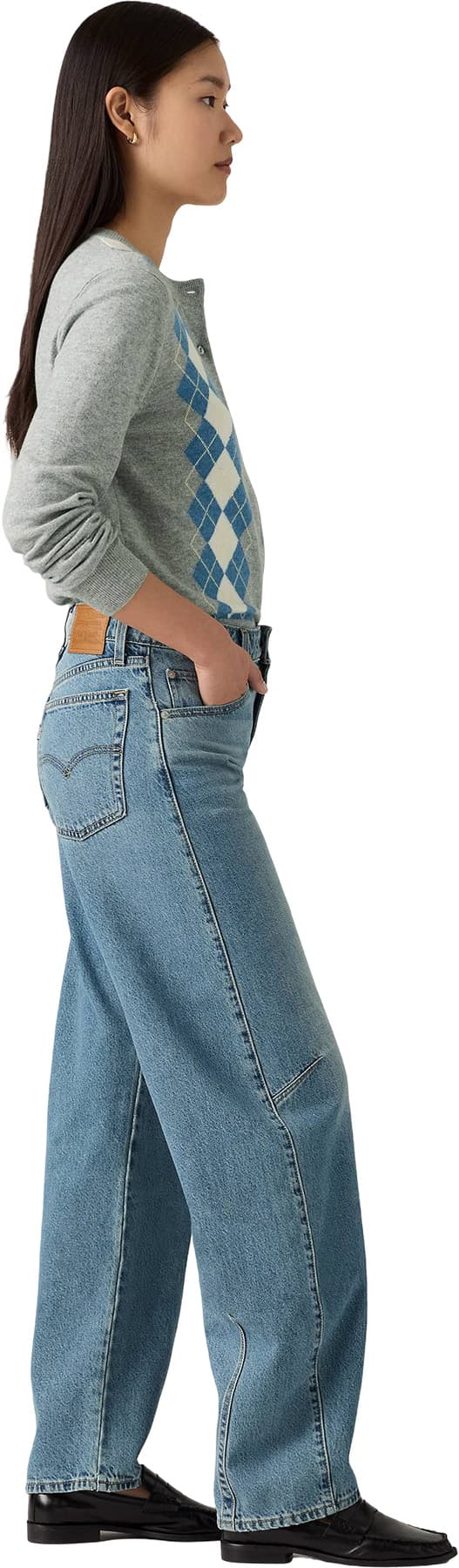 Product gallery image number 2 for product Baggy Dad Barrel Jeans - Women's