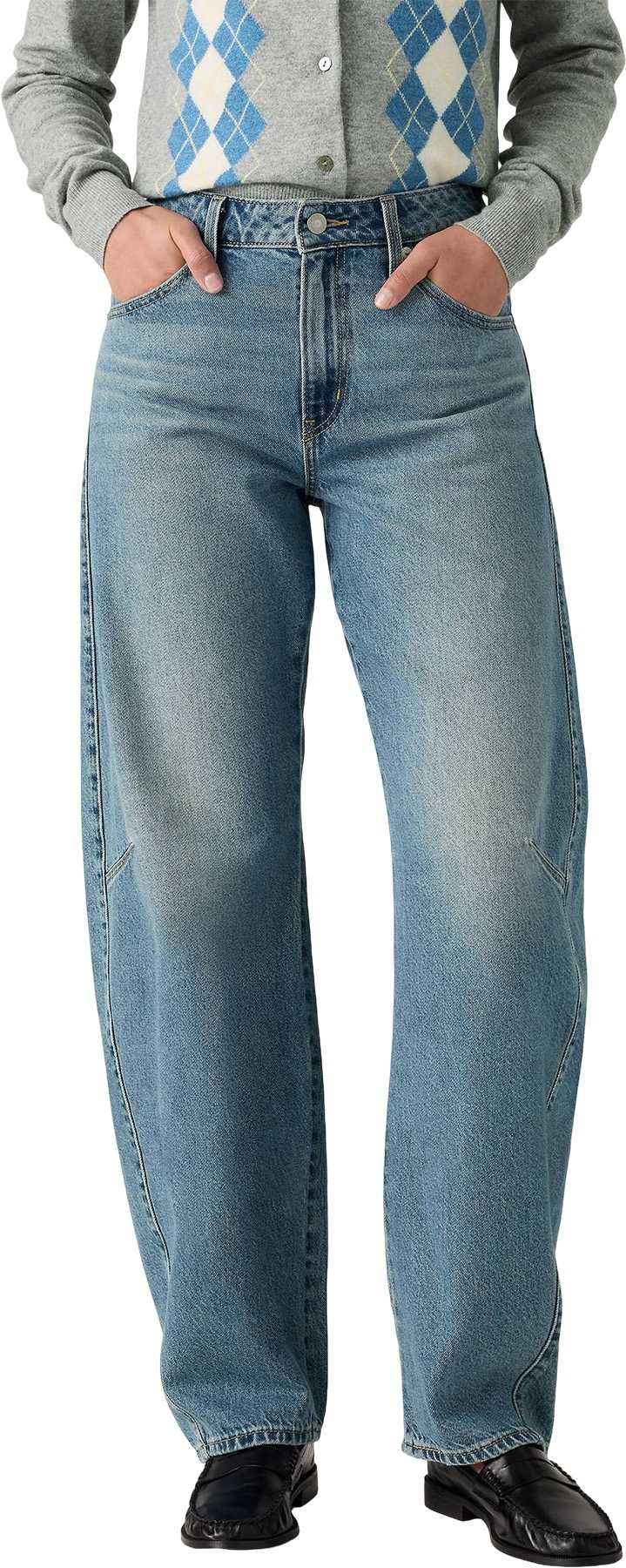 Product image for Baggy Dad Barrel Jeans - Women's
