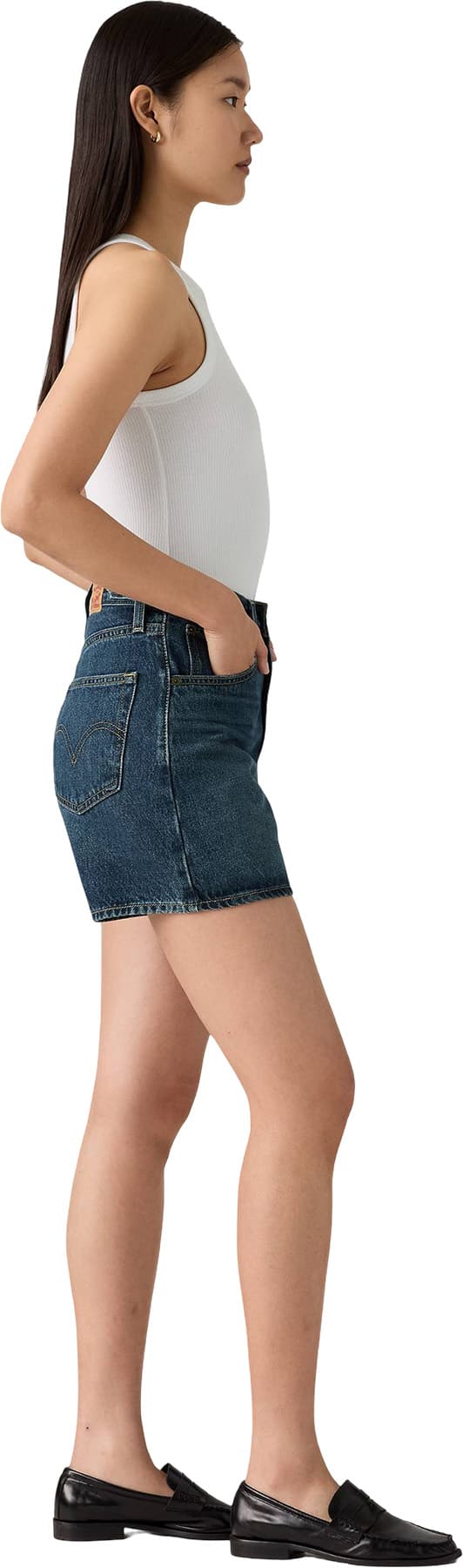 Product gallery image number 4 for product High Rise Cinch Mid-Thigh Shorts - Women's
