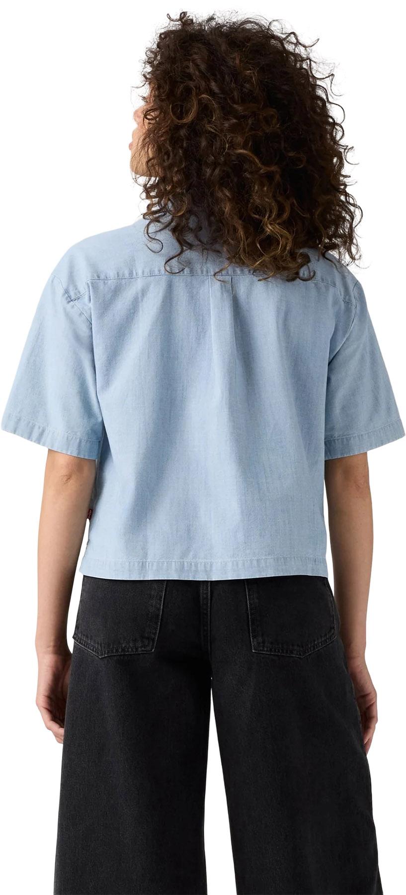 Product gallery image number 2 for product Chemise écourtée à manches courtes Harlie - Femme