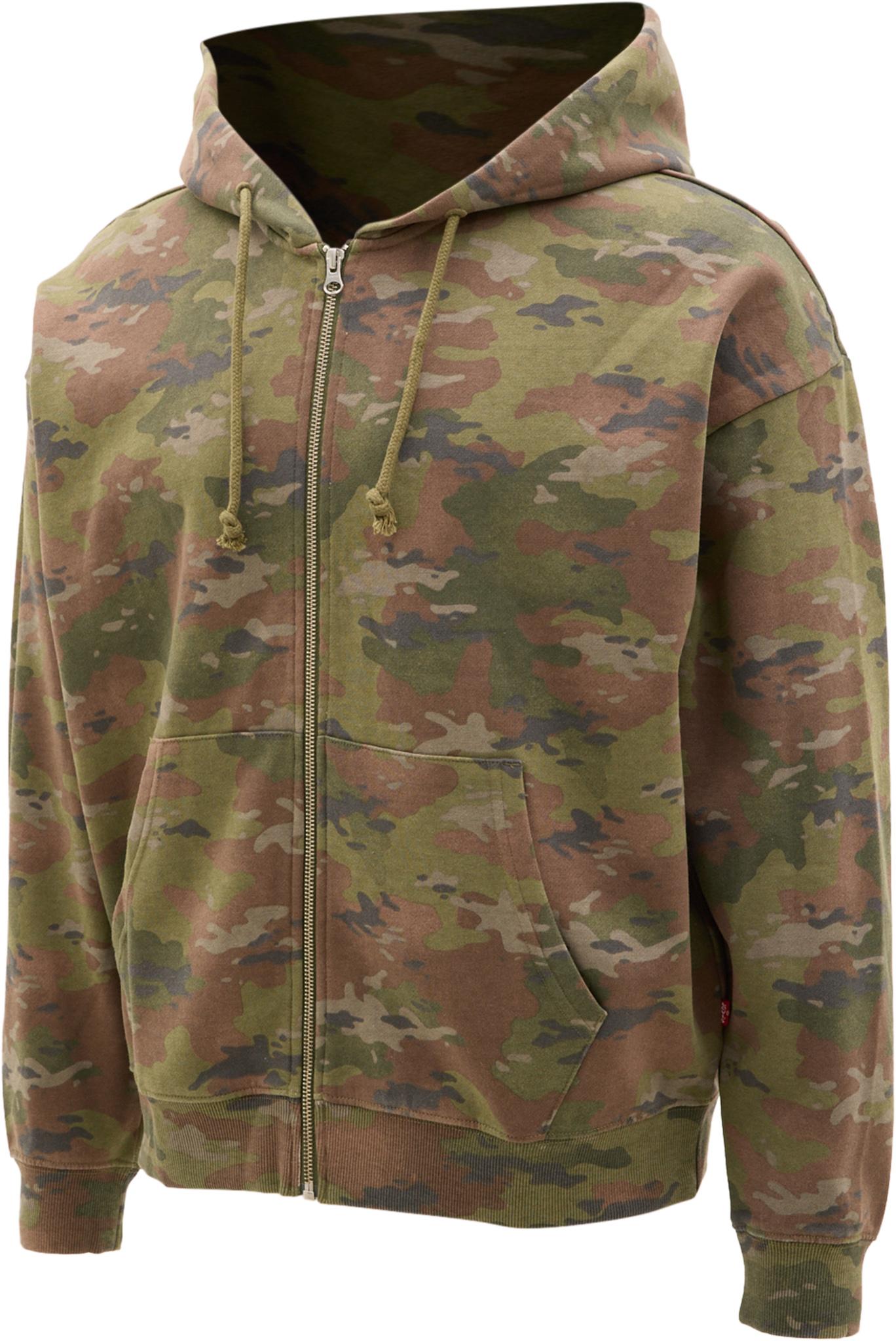 Product gallery image number 3 for product Boxy Full Zip Camo Hoodie - Men's
